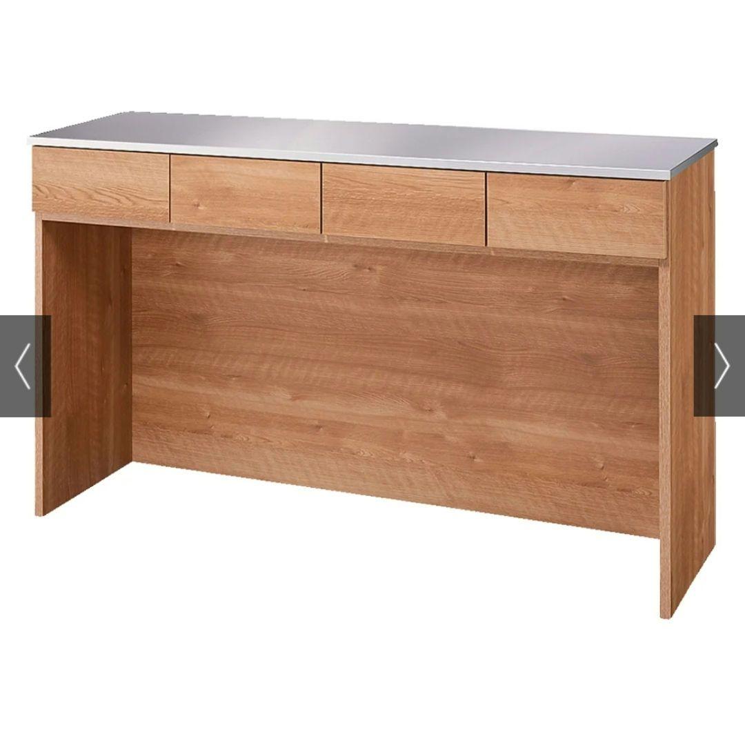 ディノス ステンレストップ間仕切りカウンター　幅139cm