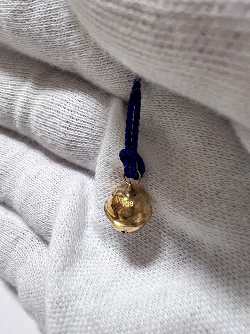 K18 鈴 根付けストラップ