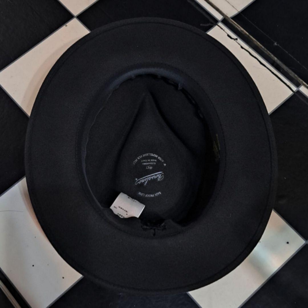 大きなサイズ！　Borsalino ラビットファー　中折れ　フェルトハット　59