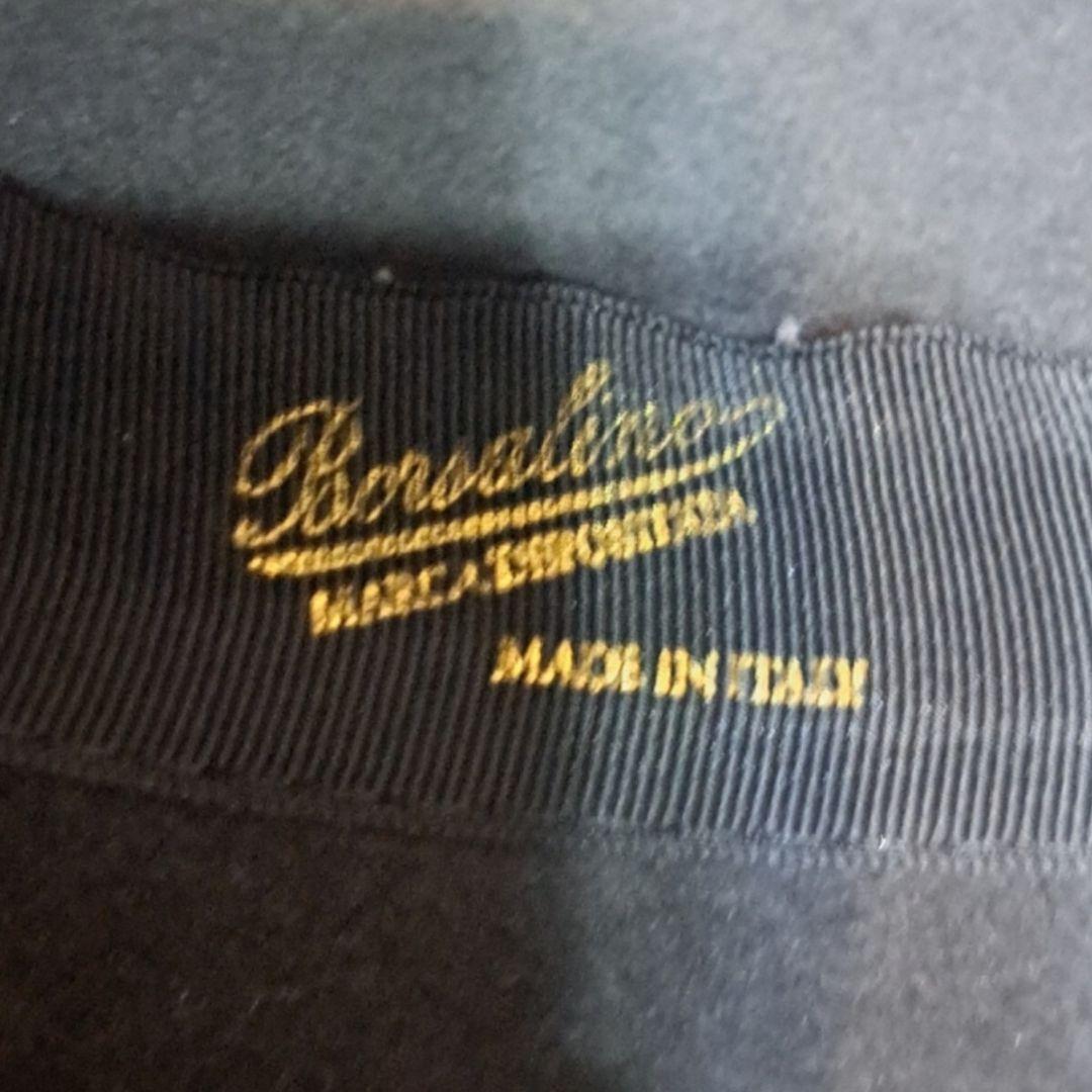 大きなサイズ！　Borsalino ラビットファー　中折れ　フェルトハット　59