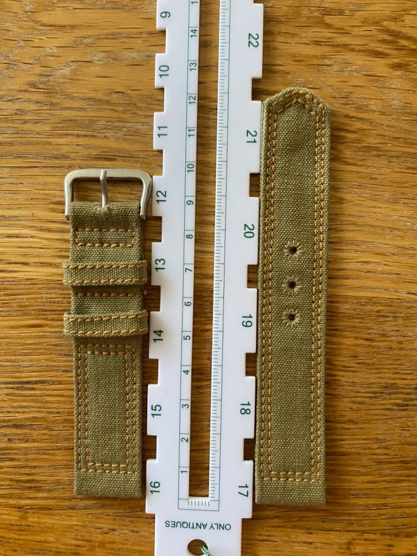【新品同様】STONEWALL Vintage キャンバス 時計バンド 20mm
