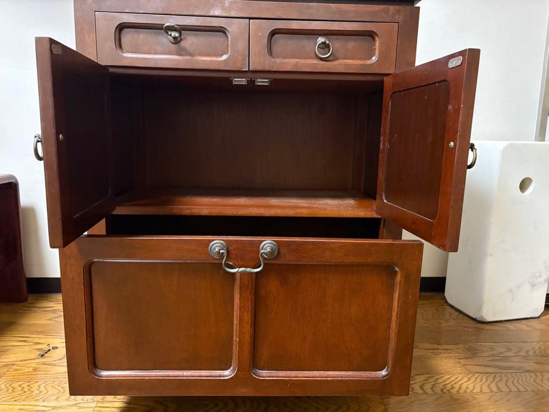 アンティーク・ブラウン木製キャビネット