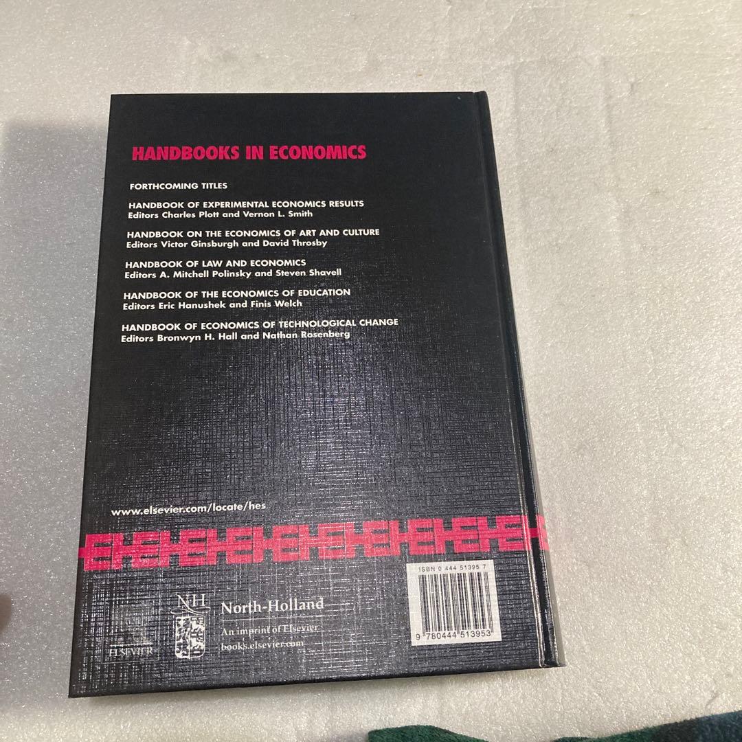 洋書 Handbook of Economic Volume 1