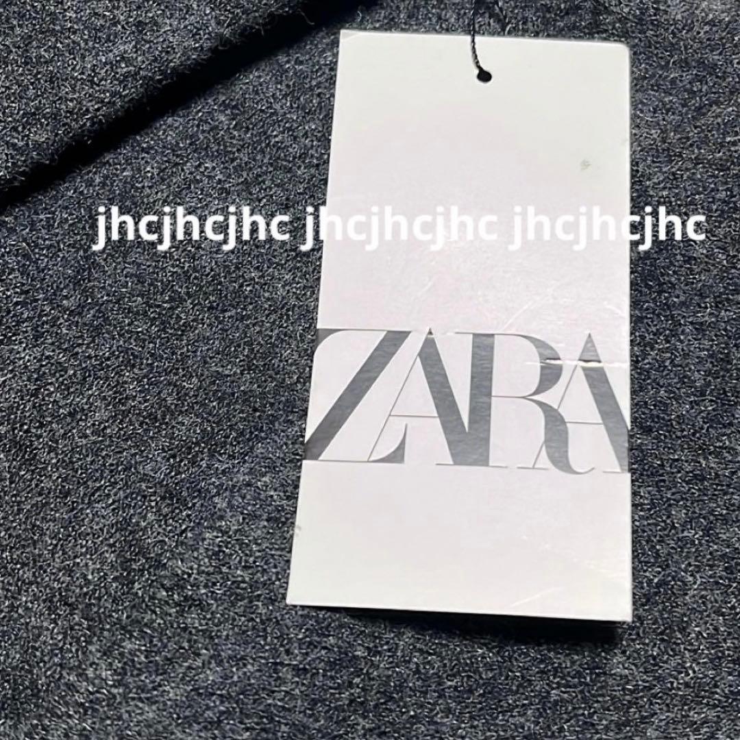 公式オンライン購入新品ザラ　ZARA ニットケープコート ポンチョMサイズグレー