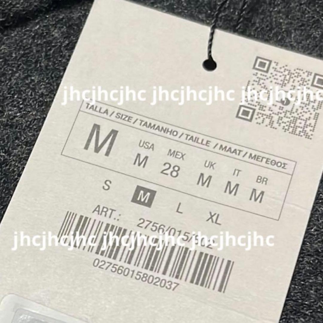 公式オンライン購入新品ザラ　ZARA ニットケープコート ポンチョMサイズグレー