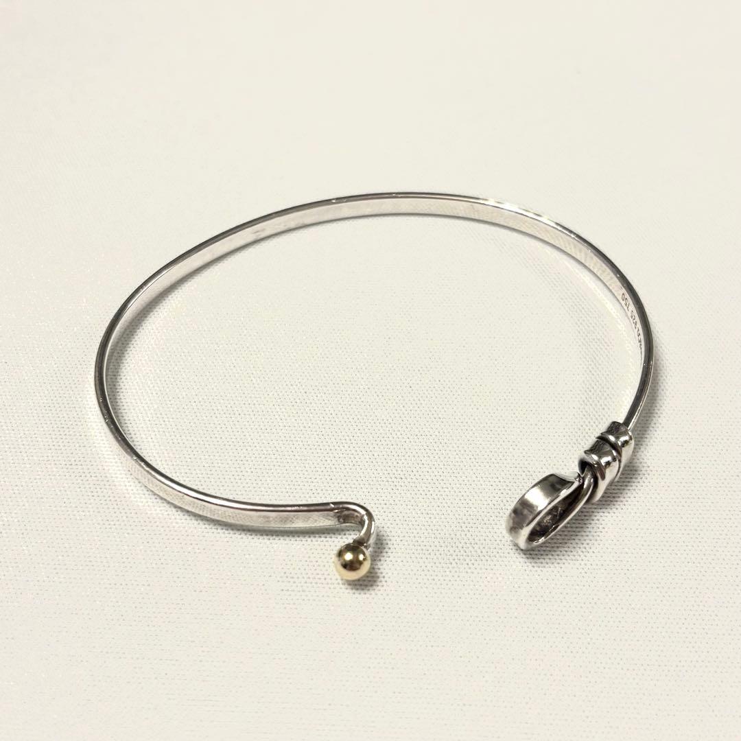 【Tiffany 】ティファニー　バングル　フック＆アイ　ラブノット