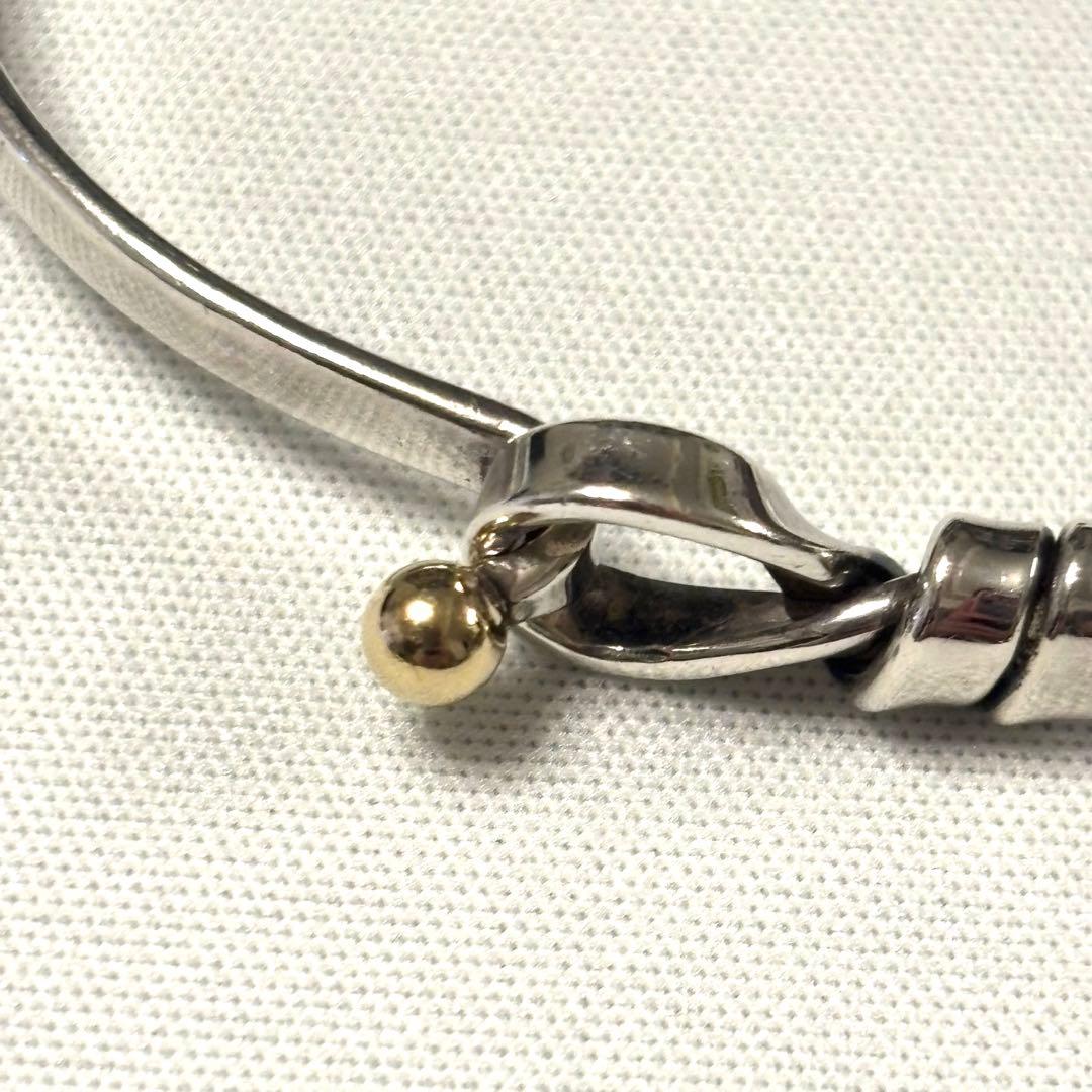 【Tiffany 】ティファニー　バングル　フック＆アイ　ラブノット