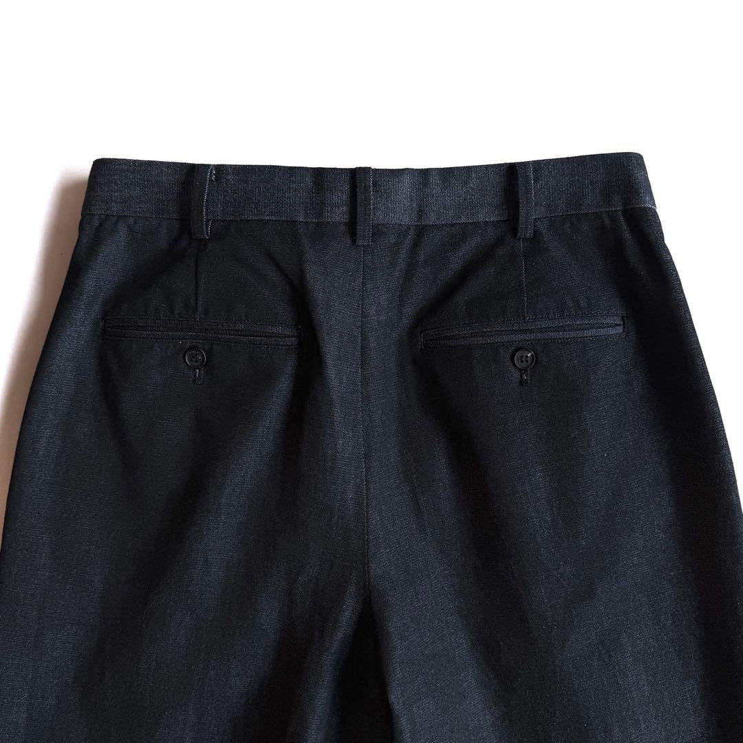 《美品》 23aw コムデギャルソン オム ワイド スラックス ブラックデニム