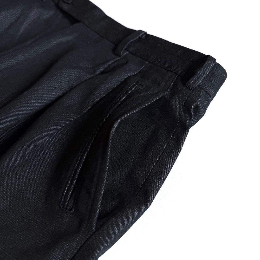 《美品》 23aw コムデギャルソン オム ワイド スラックス ブラックデニム