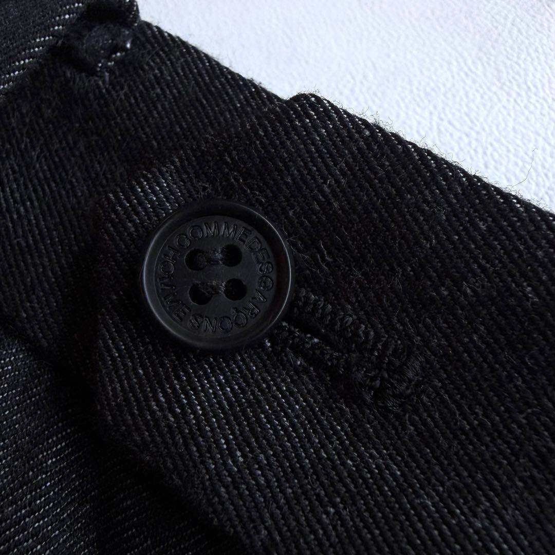 《美品》 23aw コムデギャルソン オム ワイド スラックス ブラックデニム