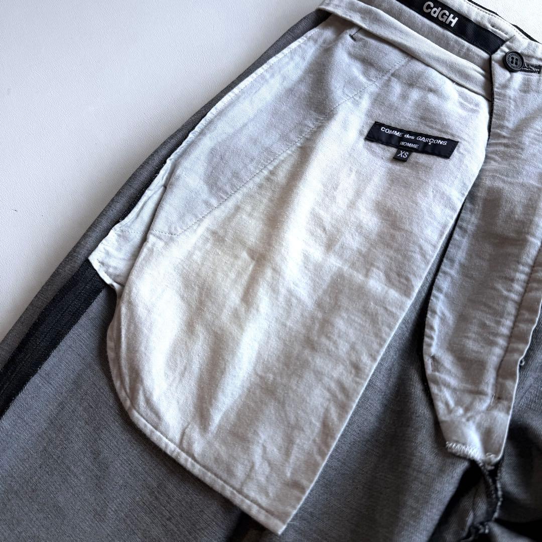 《美品》 23aw コムデギャルソン オム ワイド スラックス ブラックデニム