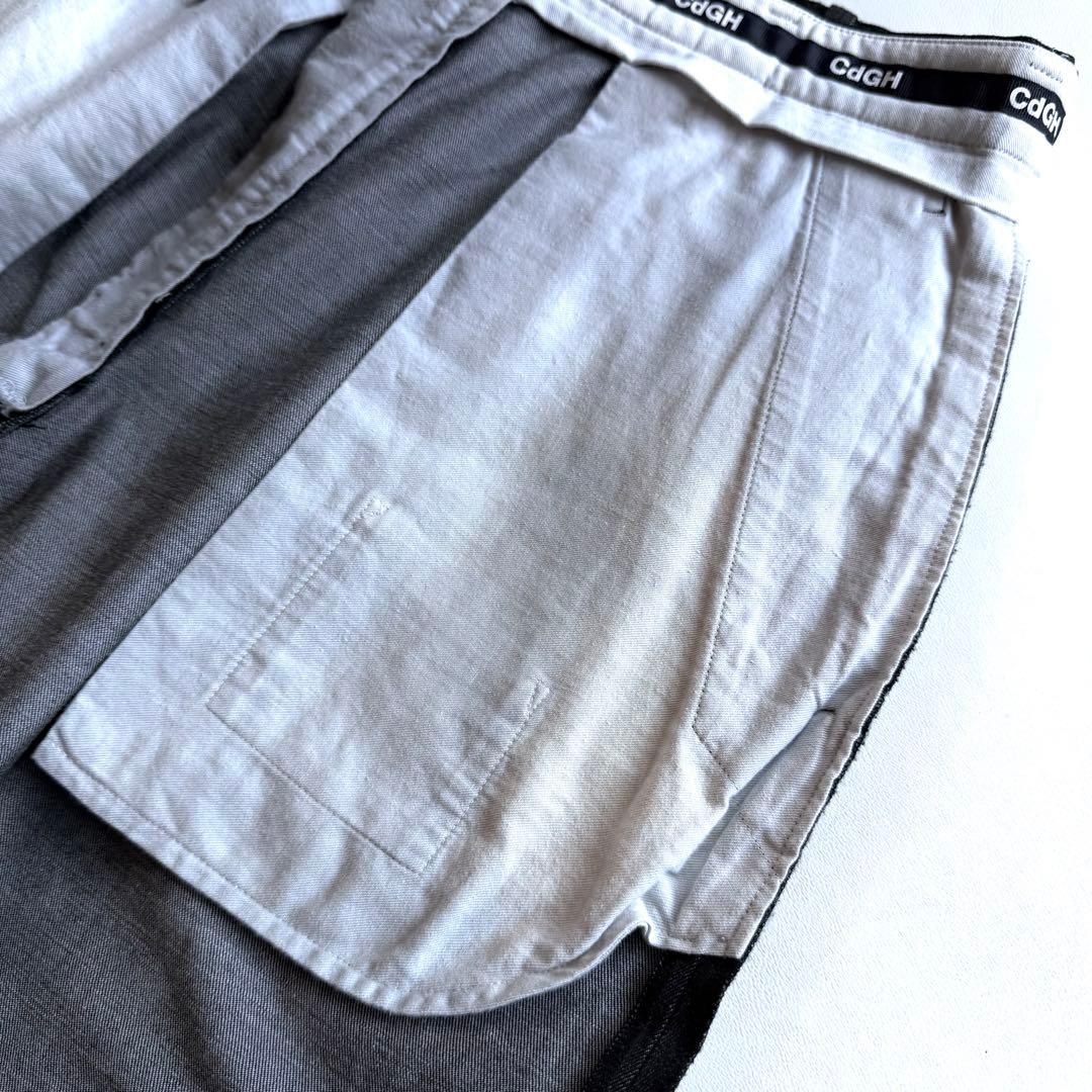 《美品》 23aw コムデギャルソン オム ワイド スラックス ブラックデニム