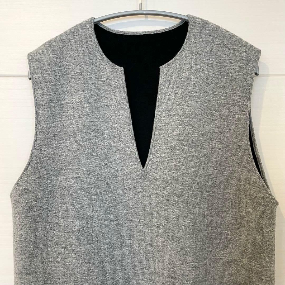 CABaN キャバン ウールカシミヤ リバーシブル チュニック ベスト