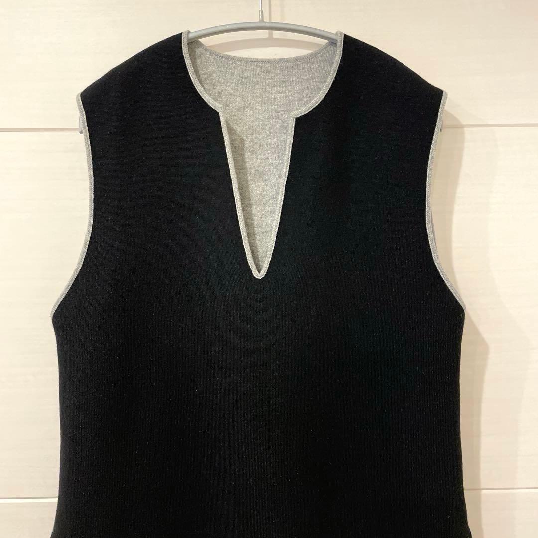 CABaN キャバン ウールカシミヤ リバーシブル チュニック ベスト