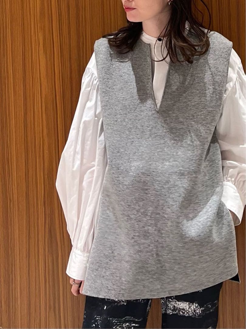 CABaN キャバン ウールカシミヤ リバーシブル チュニック ベスト