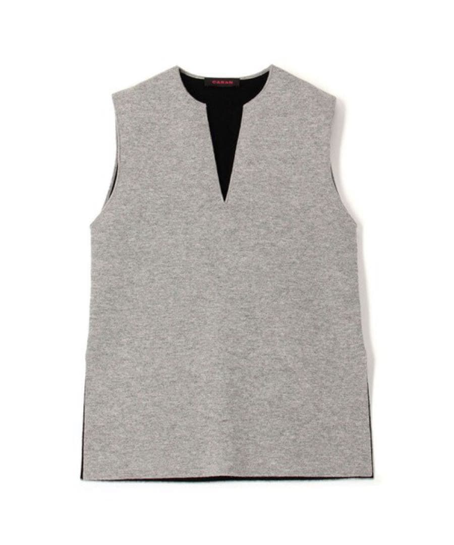 CABaN キャバン ウールカシミヤ リバーシブル チュニック ベスト