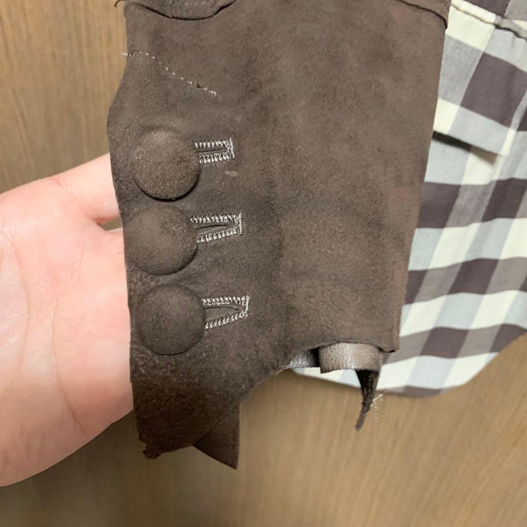 ソロイスト　袖レザージャケット　サイズXS 定価10万　宮下　ナンバーナイン