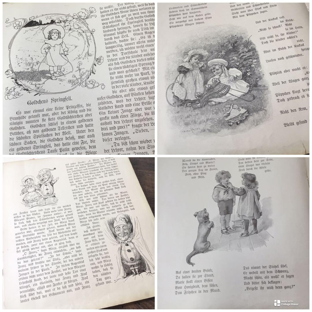 ドイツ語　アンティーク本　絵本