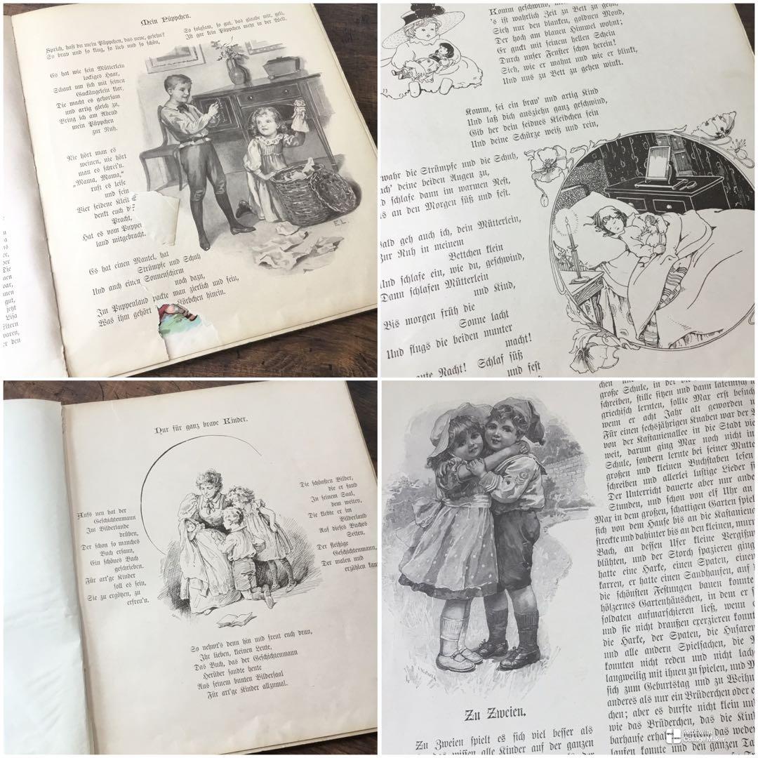 ドイツ語　アンティーク本　絵本