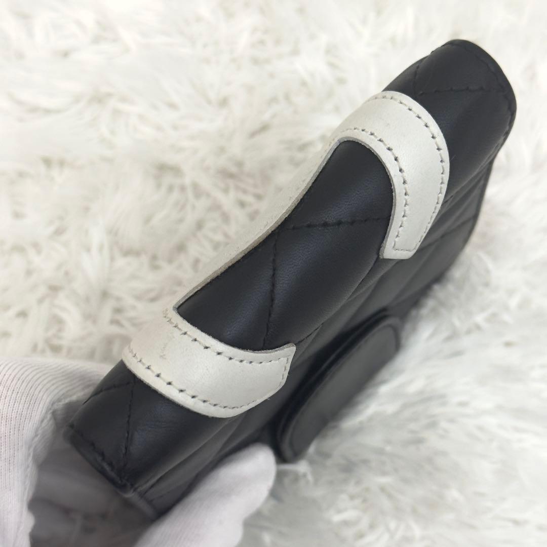 極美品⭐️CHANEL シャネル カンボンライン 二つ折り レザー ココマーク