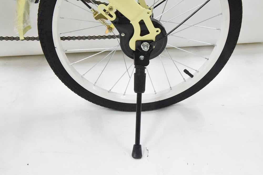 折りたたみ自転車 ２０インチ ミニベロ ママチャリ ベージュ　折り畳み自転車