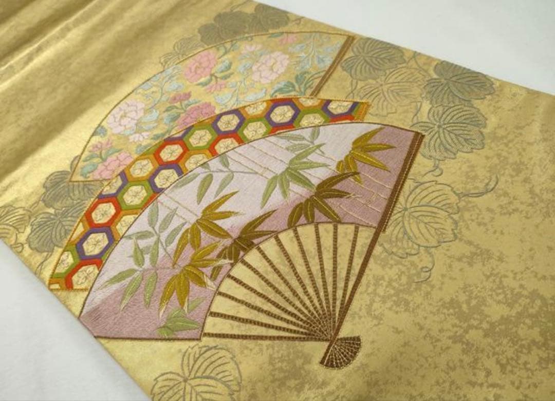 振袖 フルセット6点サイズM〜Ｌ　紫とピンクの花柄 鶴刺繍 正絹売り切り終了