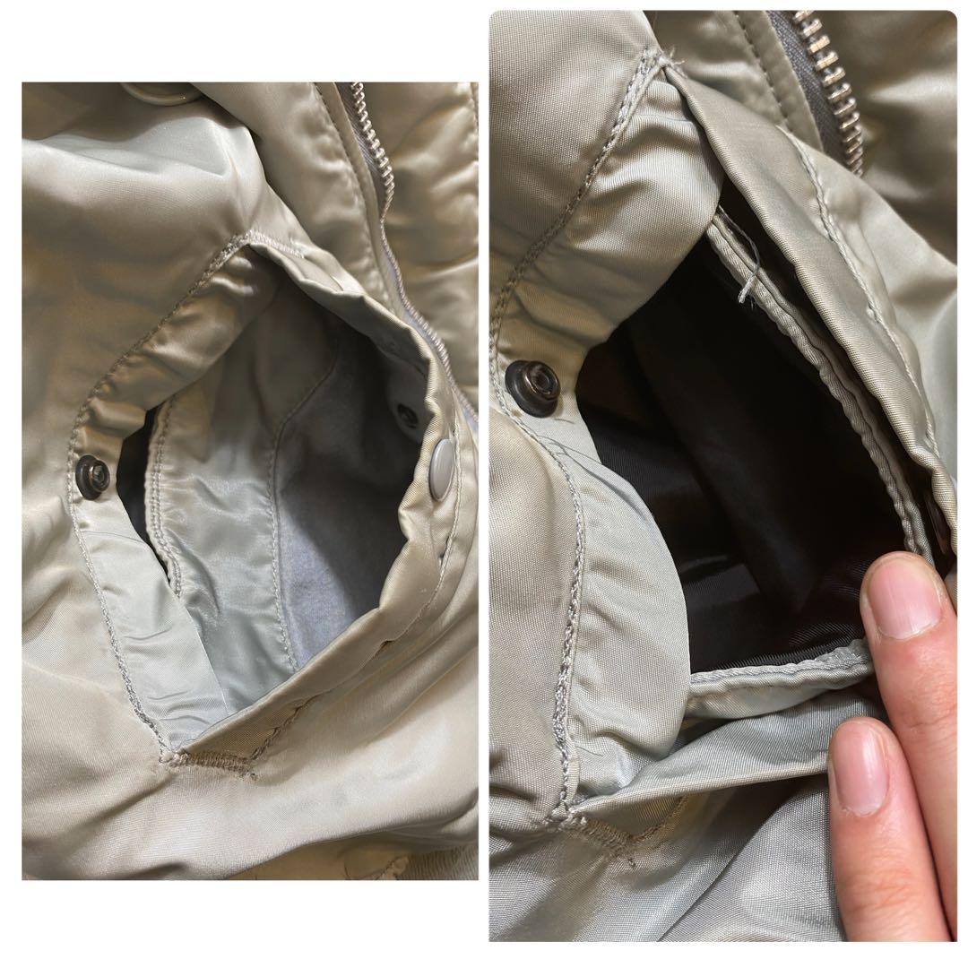 MA-1 AVIREX N-2B フライトジャケット グレー　USA製 M相当