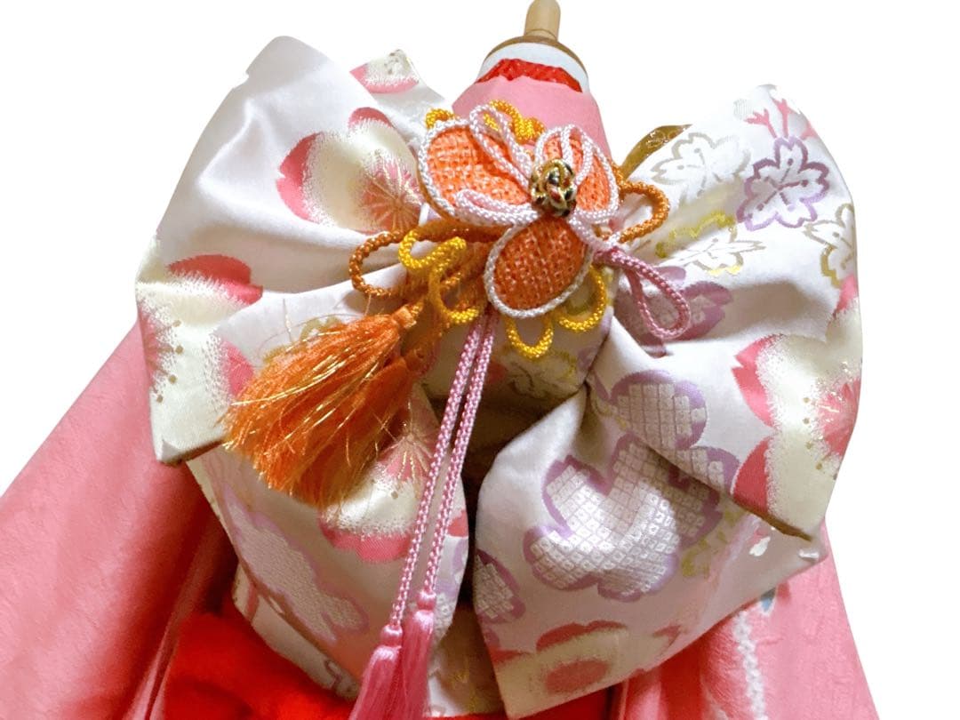 豪華逸品♡七五三　総刺繍　絞り　正絹　女の子　フルセット　一式　ピンク　髪飾り