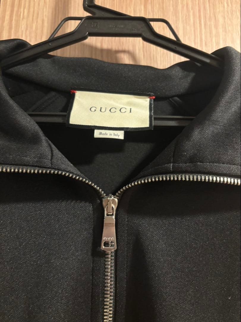 【美品・最安値】GUCCI トラックジャケット　ブラック