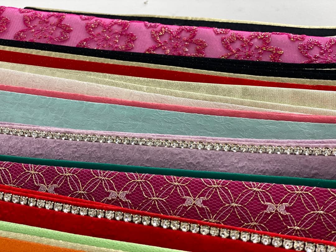 【在庫一掃60枚セット】重ね襟　重ね衿　振袖用　訪問着用　正絹 B