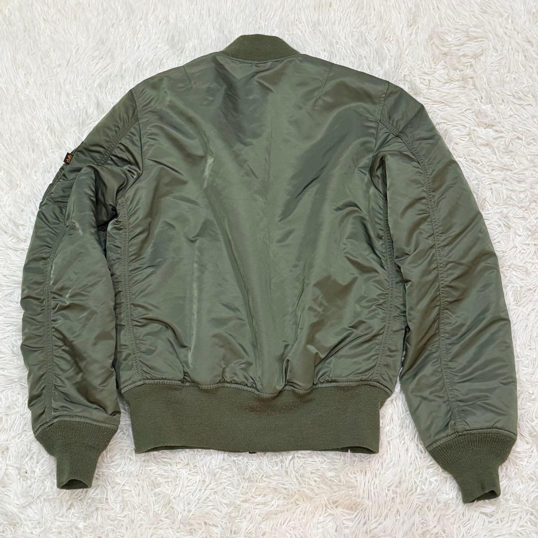 1792　アルファインダストリーズ　MA-1フライトジャケット　M　カーキ