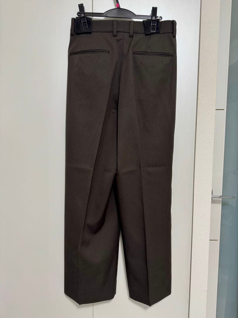パンツ ssstein LONG WIDE TROUSERS GREY KHAKI M