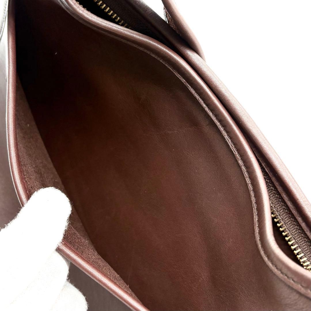 美品✨オールドコーチ ショルダーバッグ レザー ブラウン 9966 ゴールド金具