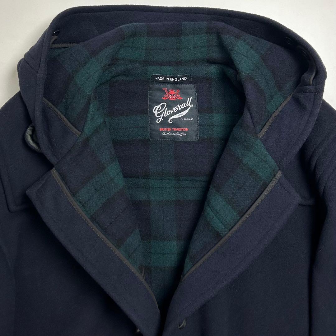【極美品】グローバーオール/モリス/ダッフルコート/ブラックウォッチ/イギリス製
