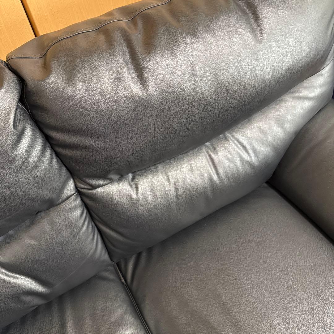 【送料込】ニトリ　2人掛け合皮ソファ　Nシールドキャッツ