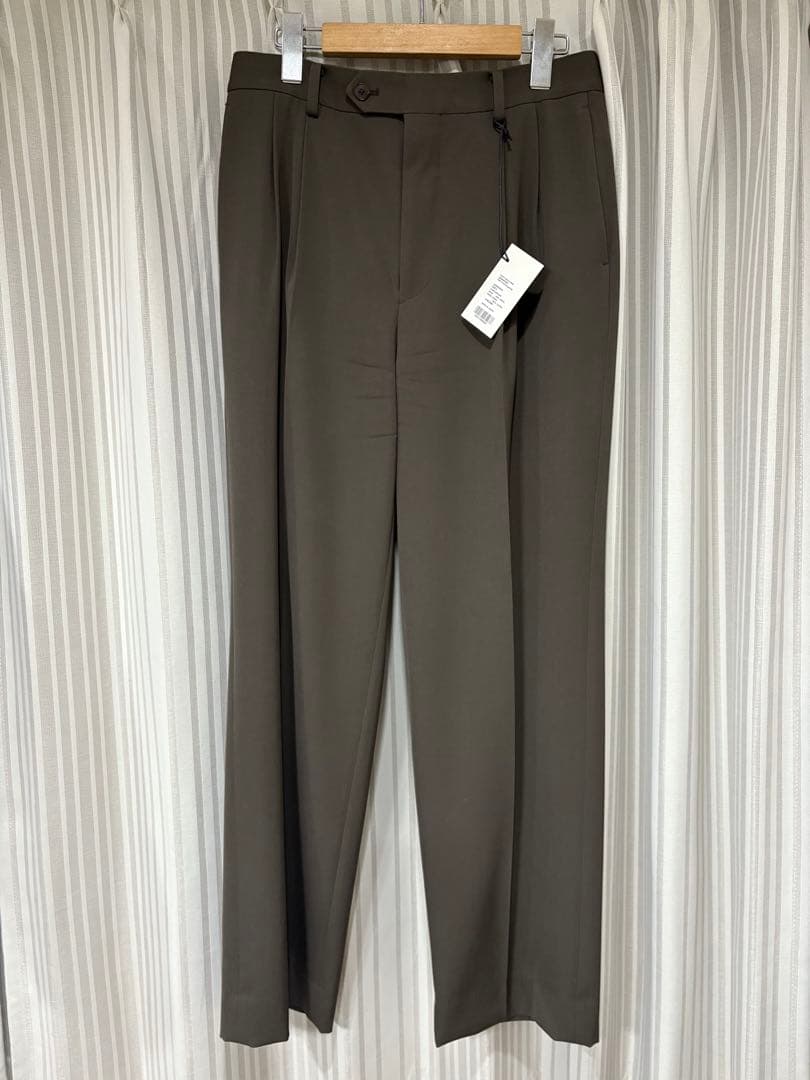 り*お様 LIGHT WOOL MAX GABARDINE TWO-TUCK S