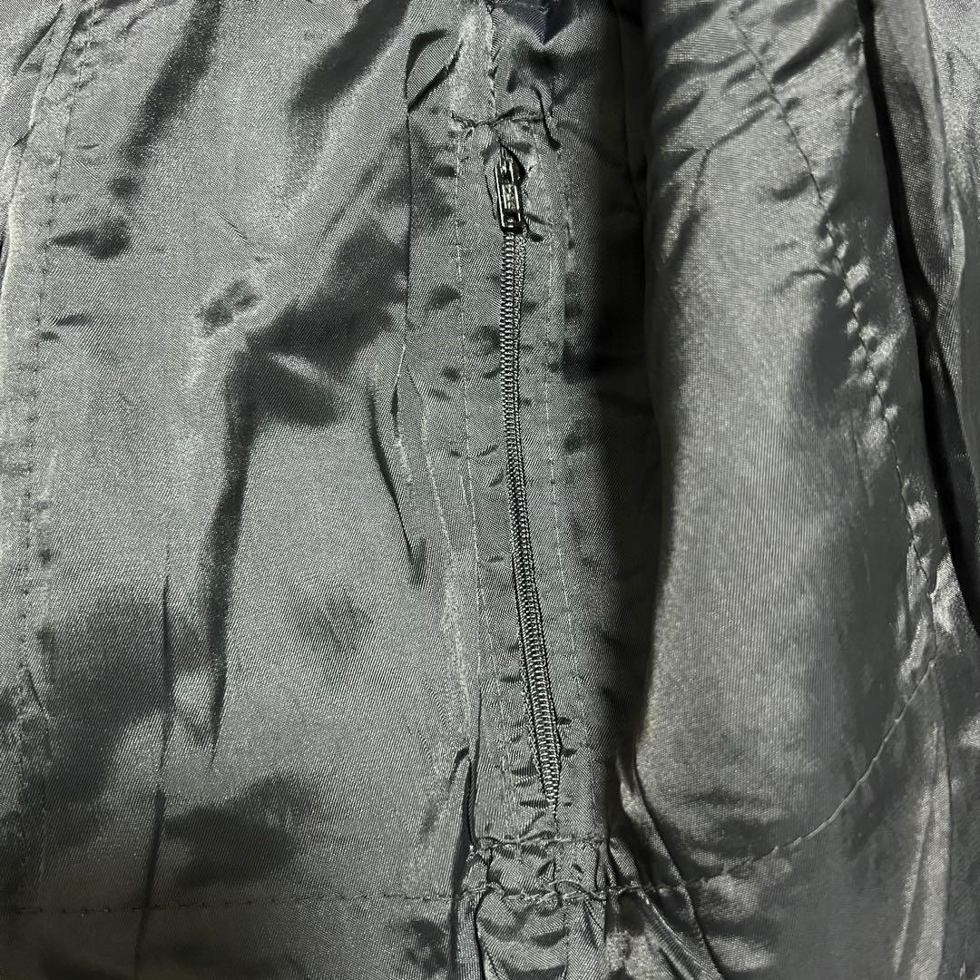 韓国製 80s 民間品 フランス軍パイロット レザージャケット ダブルジップ