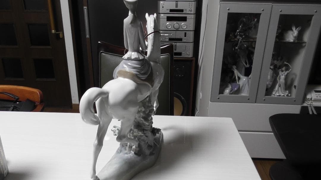 メルポン　LLADRO　リヤドロ　【白い馬の少女】１２　リアドロ　L479