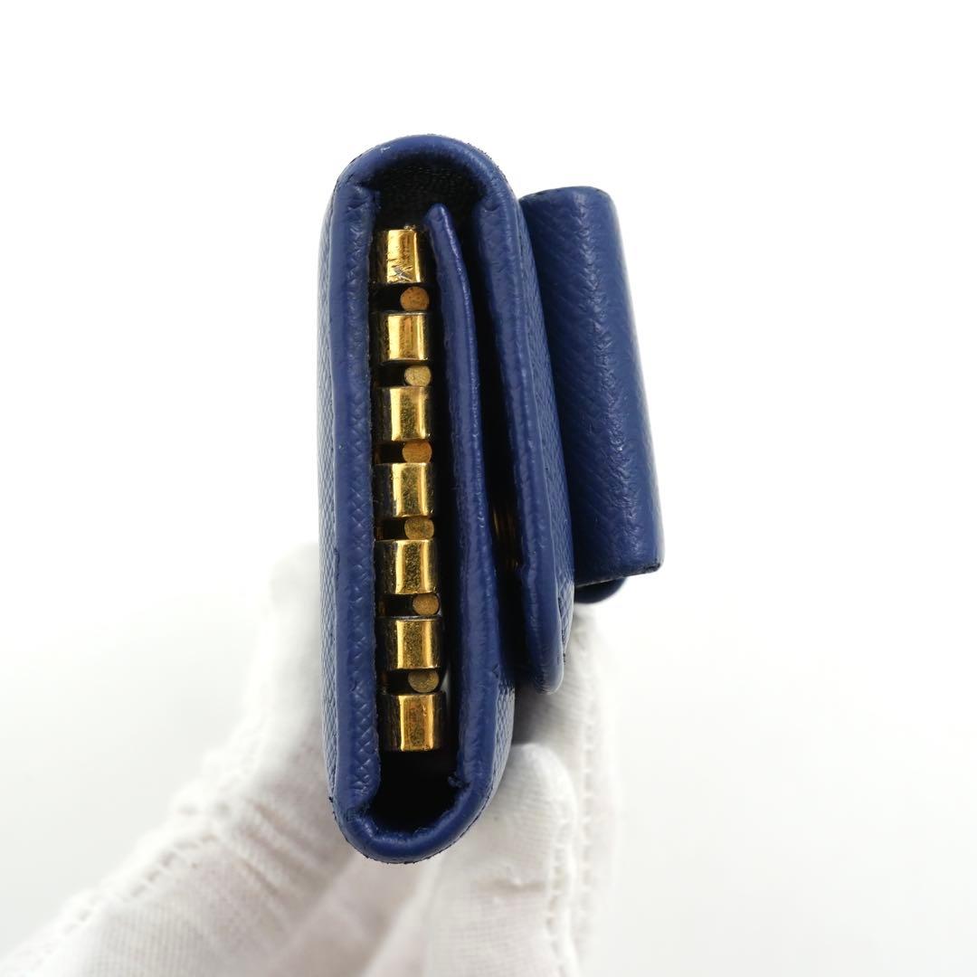 ✨未使用に近い✨　PRADA キーケース　サフィアーノレザー　リボン　6連　刻印