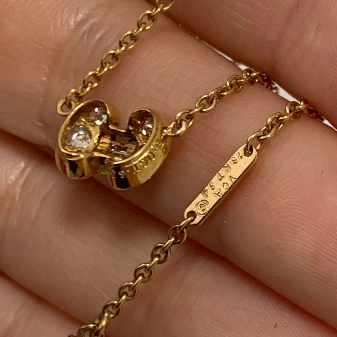 ヴァンクリーフ＆アーペル セレスティン K18YG ダイヤモンド ネックレス