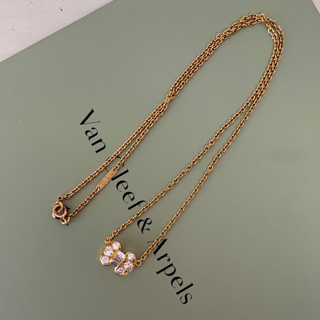 ヴァンクリーフ＆アーペル セレスティン K18YG ダイヤモンド ネックレス