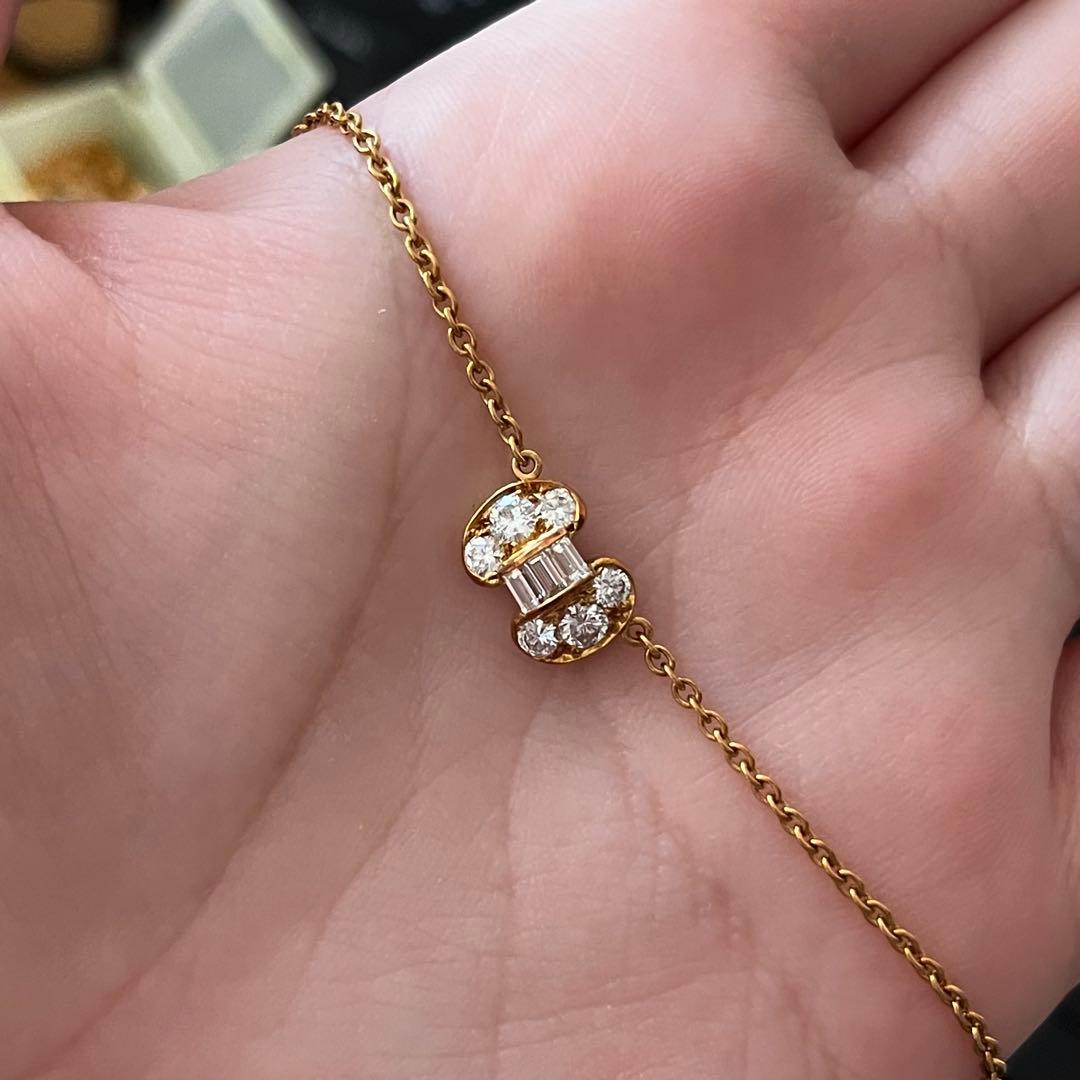 ヴァンクリーフ＆アーペル セレスティン K18YG ダイヤモンド ネックレス