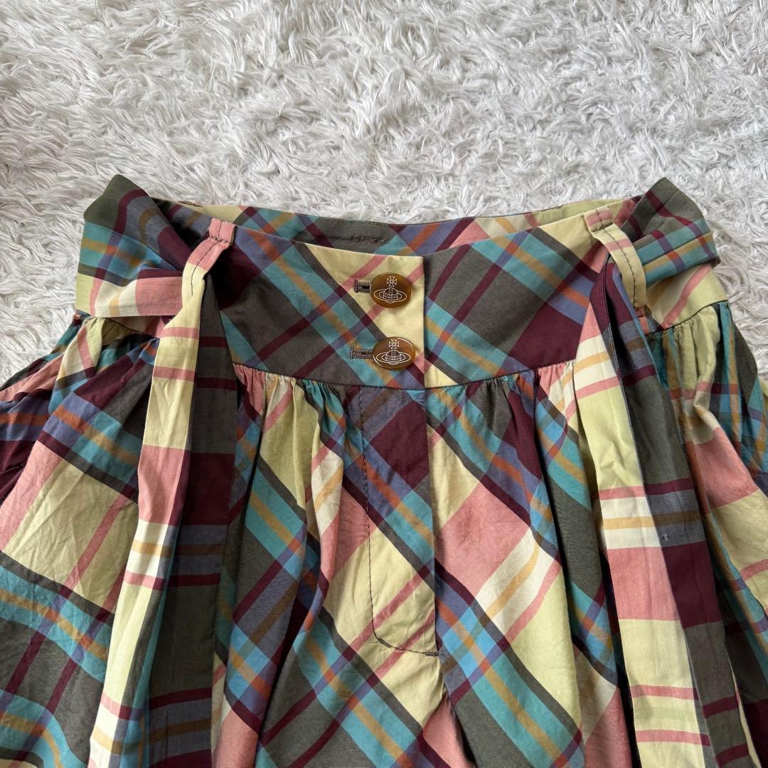 ヴィヴィアンウエストウッド 変形 キュロットパンツ ショートパンツ チェック