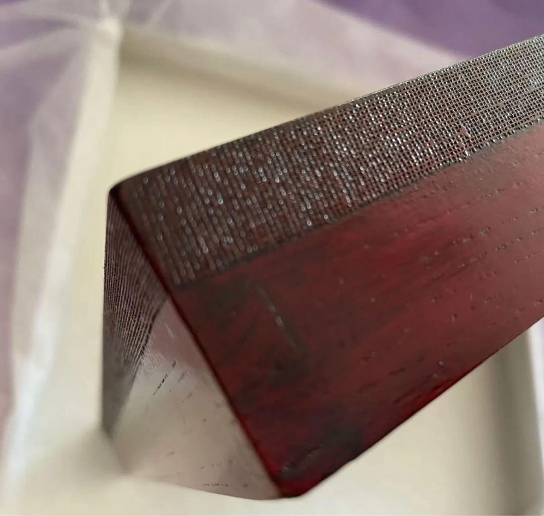 鈴木誠一郎作　紅布着尺一寸角膳33㌢　会津塗り