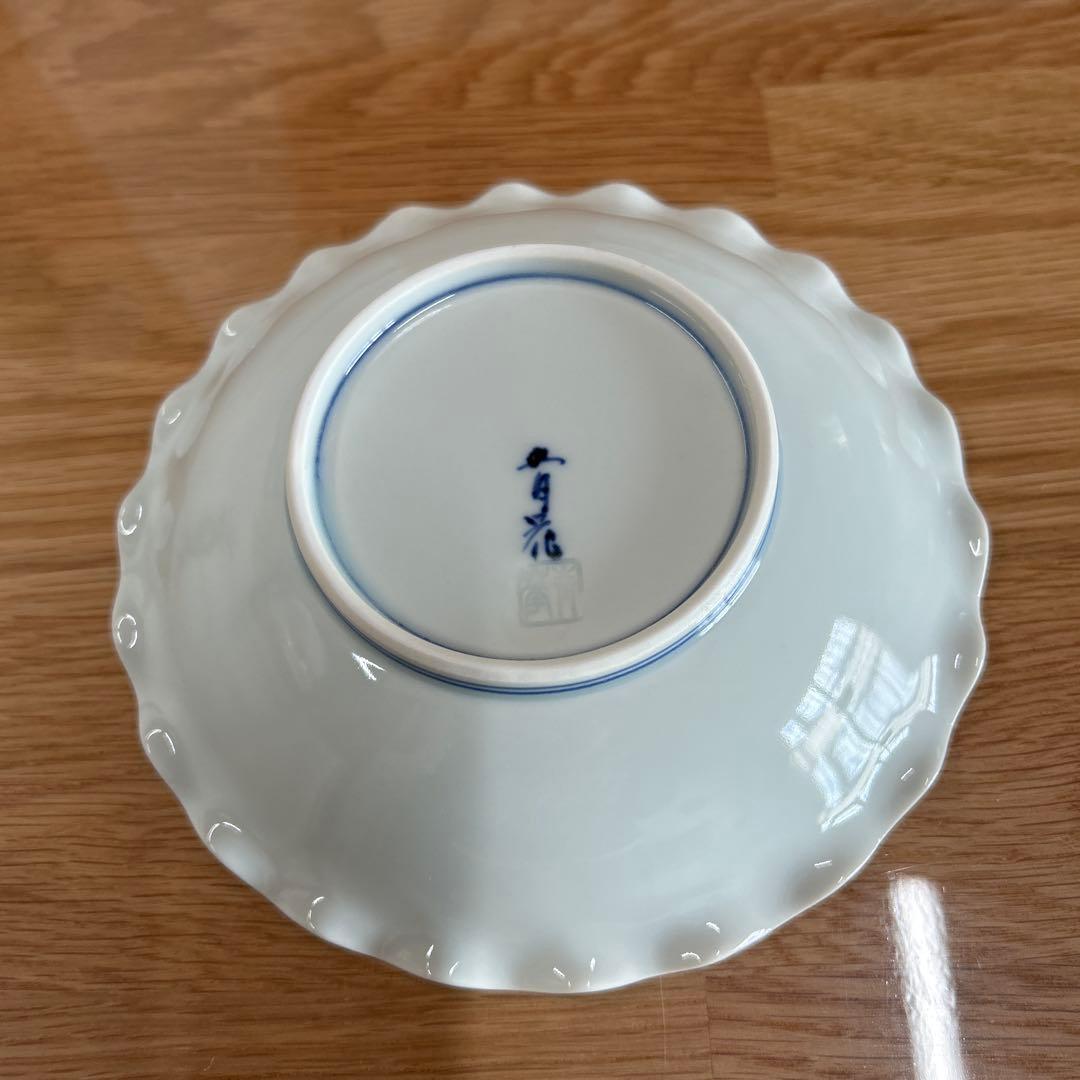 新品未使用　有田焼しん窯　【青花】皿5客セット