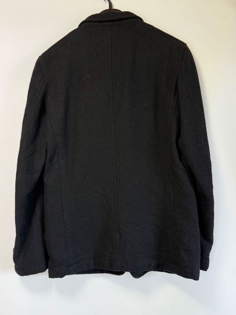 コムデギャルソオム ロゴ裏地 ウールテーラードジャケット M
