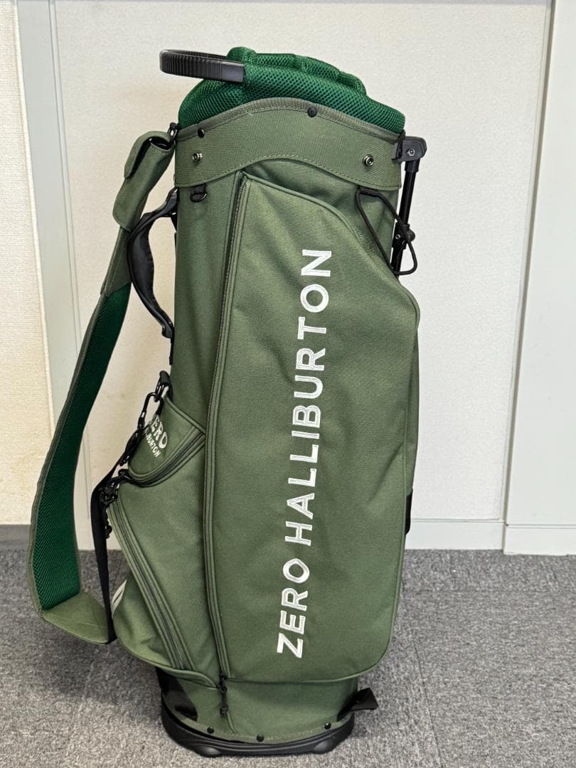 美品　ゼロハリバートン　ZHG-CB d3 スタンドキャディバッグ　カーキ