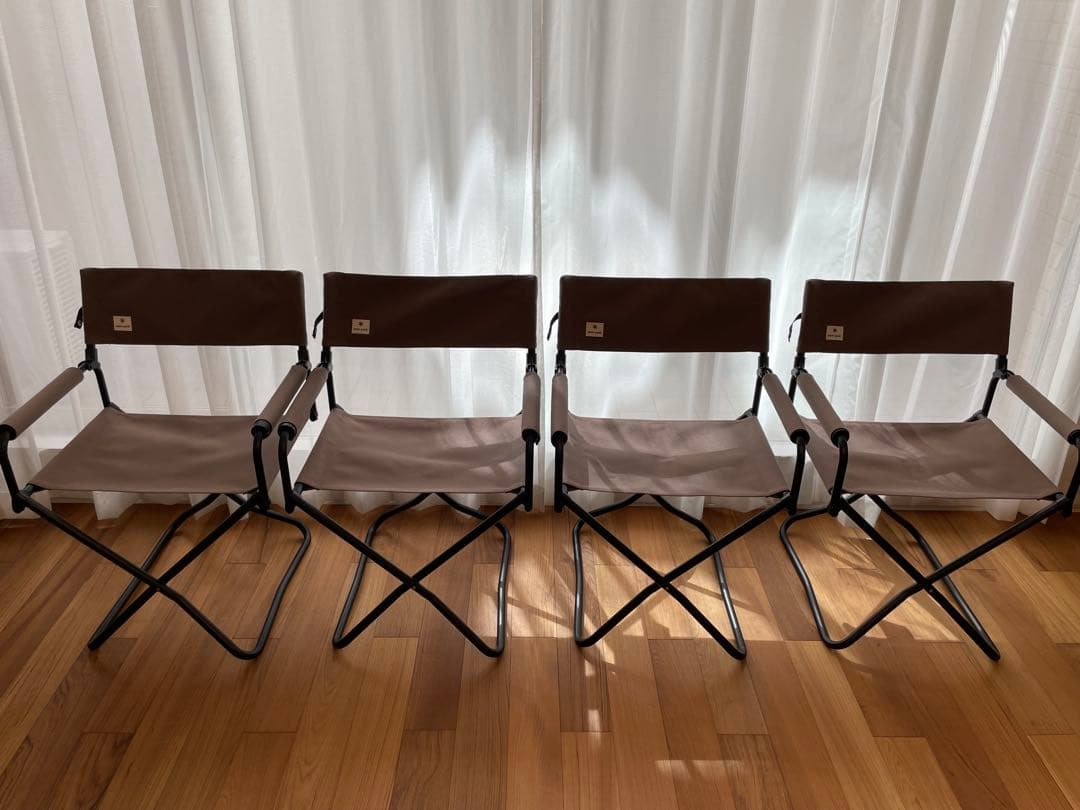 送料無料 PEAK スノーピーク FDチェアワイド グレー4脚セット