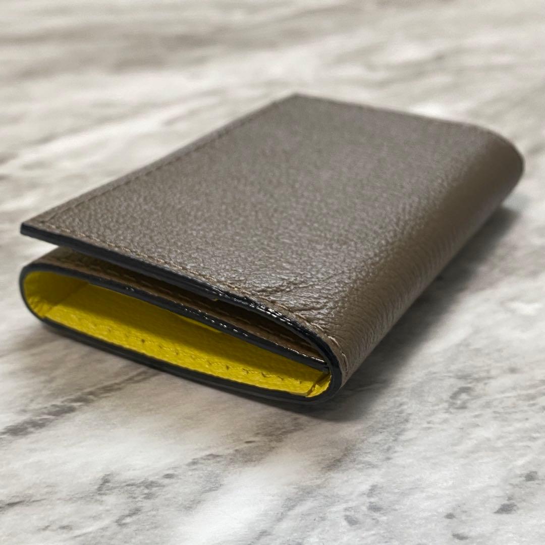 2359【新品 定価2万円】ラルコバレーノ★キーケース★GRAY/YELLOW★