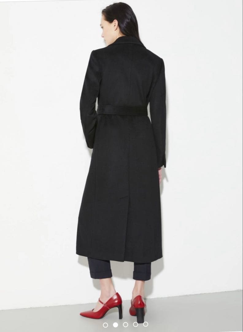 MAX&COピュア ウール ベルテッド ロング コート